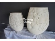 tall sandstone lotus design decorative vases